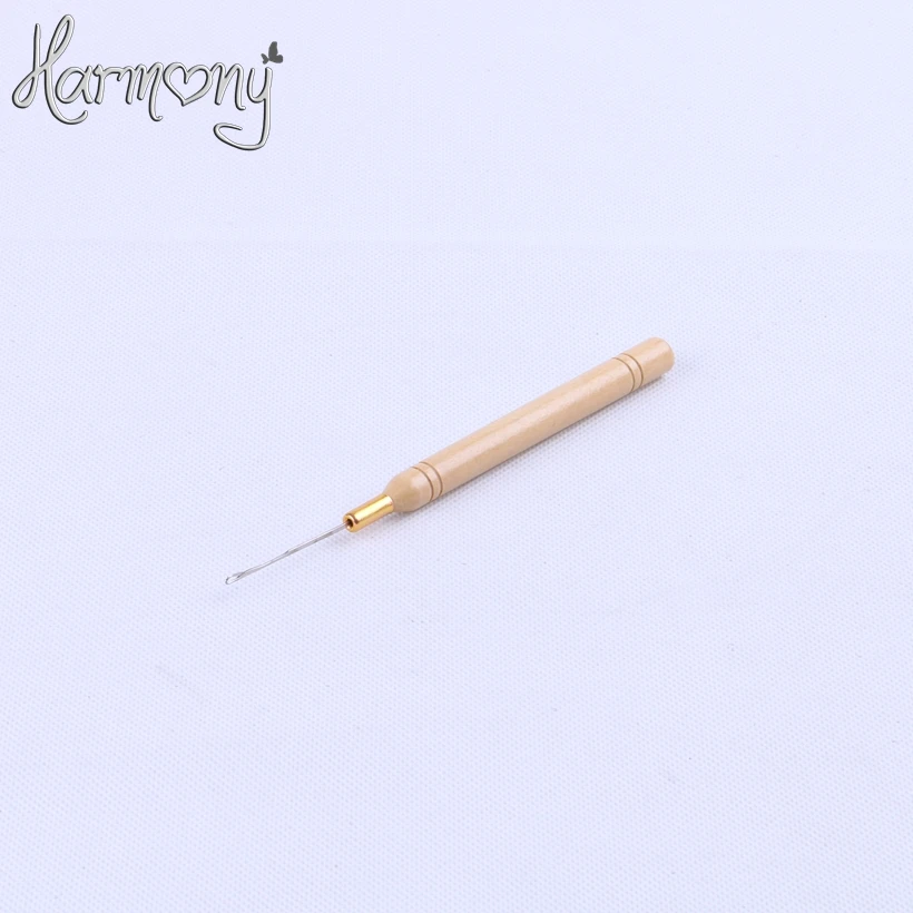 В присъствието на HARMONY, дървена дръжка, игла за изваждане/микро пръстени/контур, инструменти за удължаване на косата 60 бр./лот2