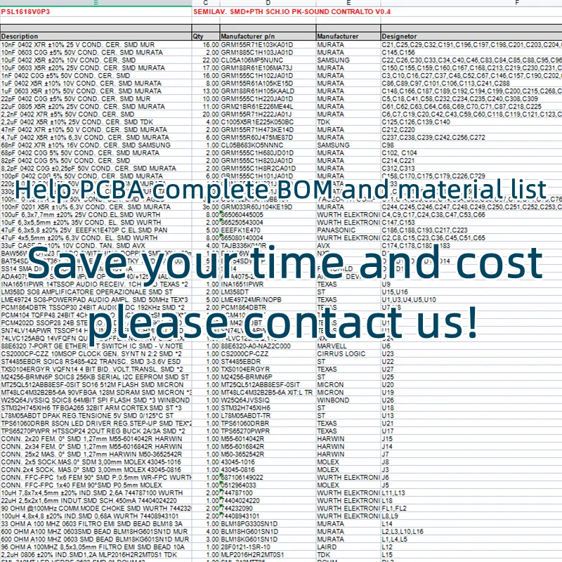 5 бр./лот PCA9617ADPJ 8-TSSOP HELP PCBA Пълна спецификация и списък на материалите2