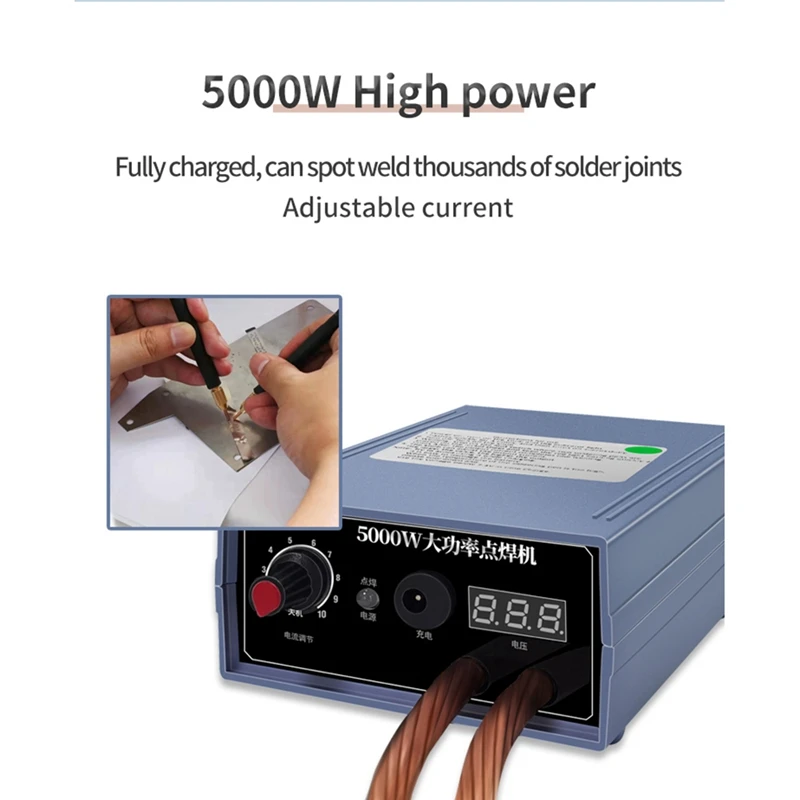 5000 W Мини машина за спот заваряване САМ Kit 18650 батерия заваръчни инструменти за преносим заваръчен дръжка2
