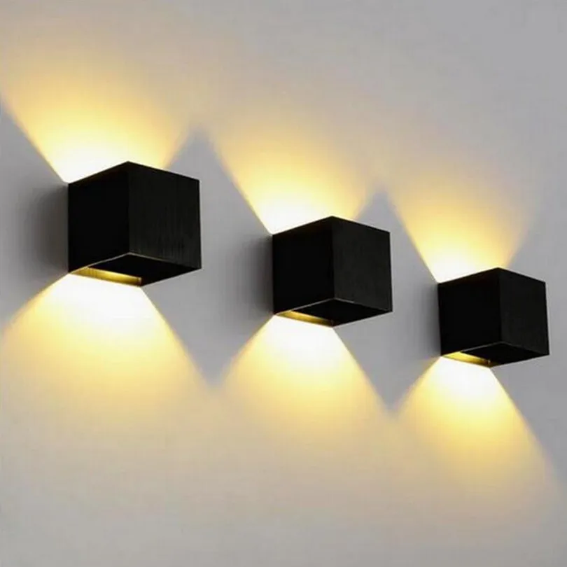 Регулируемо Вътрешно Осветление IP45 10 W И 12 W COB LED, с монтиран на стената Лампа, Алуминий, Коридор, монтиран на стената Лампа Модерен Кратък Куб Регулируема 110 В На 220 В3