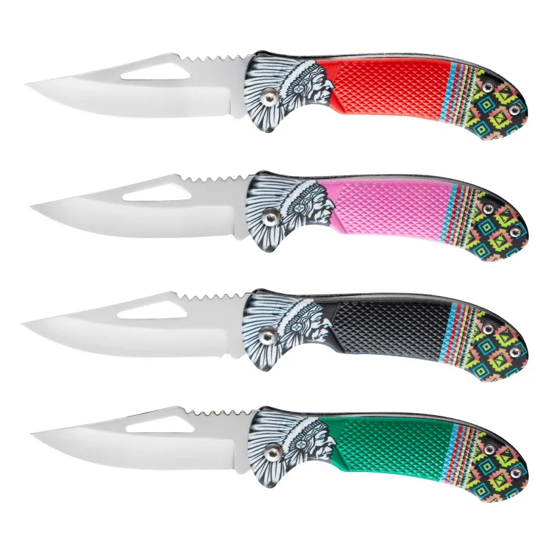 2024 многофункционален плодов нож от неръждаема стомана сгъваем нож открит преносим нож сгъваем нож с висока твърдост4