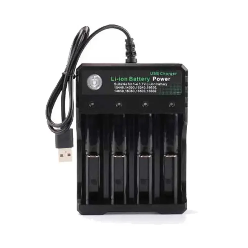Зарядно устройство за литиеви батерии, 1/2/4 конектор за вариант, подходящ за 10440, 14500, 16340, 16650, 14650, 18350, 18500/18650 Батерии5