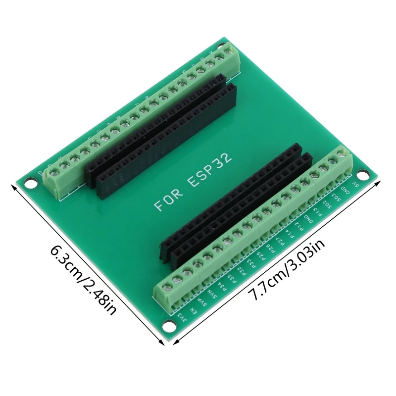 Разделителната такса ESP32 GPIO 1 2 за 38PIN тясна версия ESP32 ESP-WROOM-32 такса за разработка на микроконтролери5