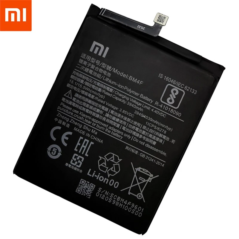100% Оригинален от висок Клас Батерия XIAO MI Phone BM4F 4030mAh за Xiao Mi A3 CC9 CC9e Mi 9 Lite, Сменяеми Батерии bateria