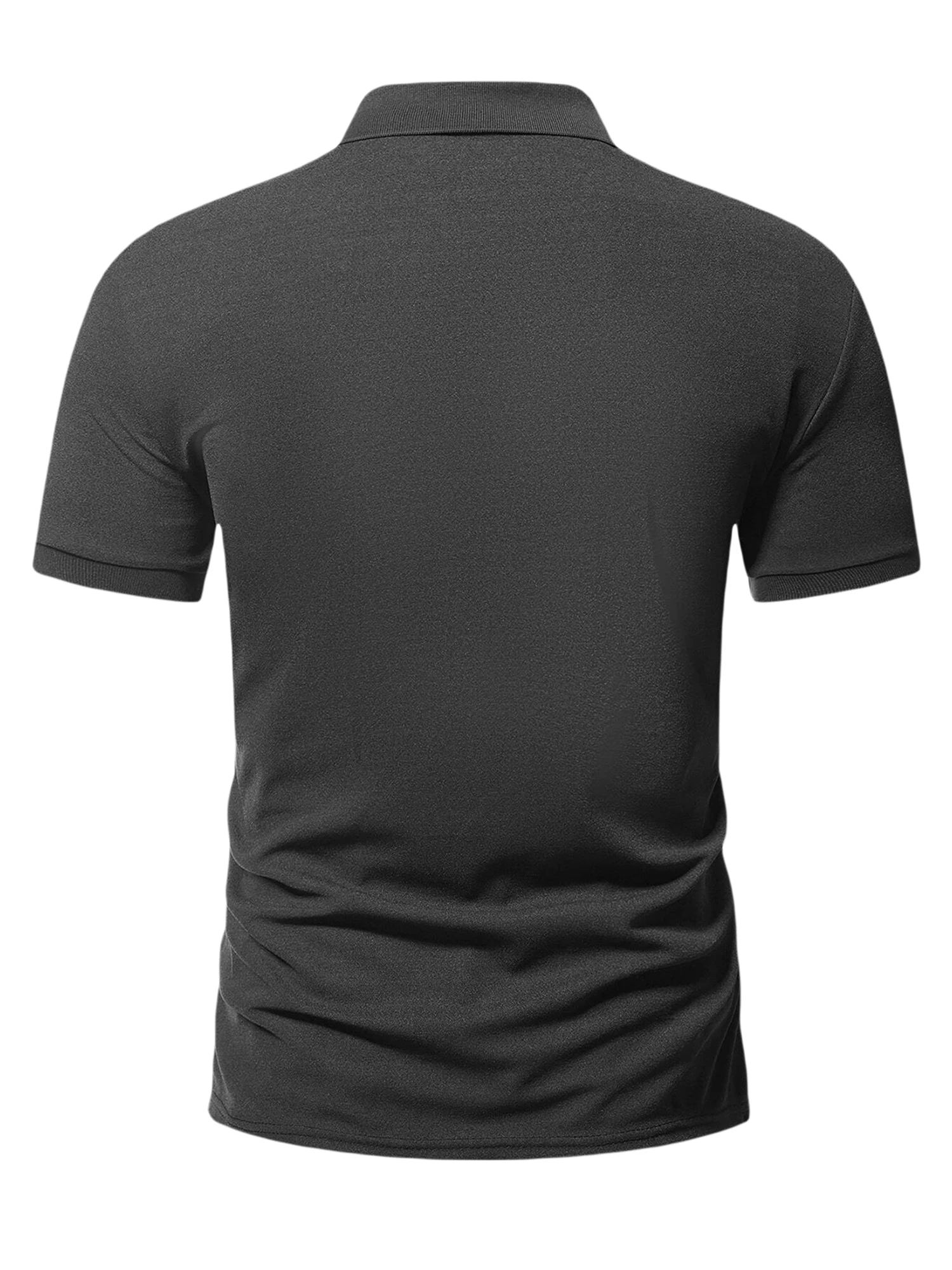 Мъжки ризи с дълъг ръкав с цип на ивици, нормално кацане, ежедневни памучни блузи с имитация на шията1