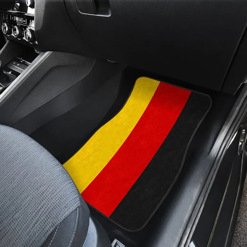 Автомобилни постелки с флага на Германия / Автомобилни постелки Германия / размерът на Предните автомобилни постелки Германия / Автомобилни аксесоари, Германия4