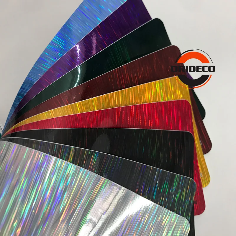 9 цвята неон дъгова холограма хромирани vinyl амбалажна фолио с въздушни мехурчета, лазерна стикер за автомобил, 1,52*20 м/ролка0
