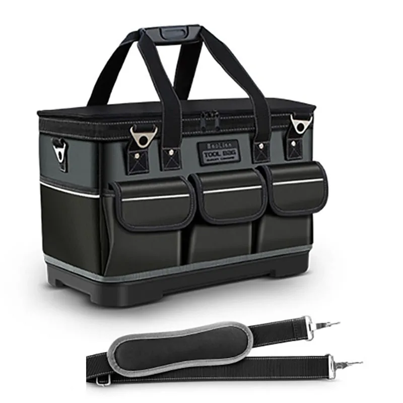Многофункционална чанта за инструменти, чанти за електрозахранване от плат Оксфорд 1680D, водоустойчив и износостойкая работна чанта за съхранение0