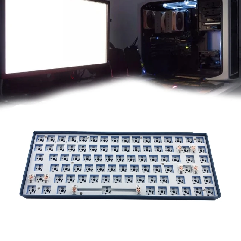 Тестер 84 механични клавиатури САМ клавиатура горещи шахти RGB база1