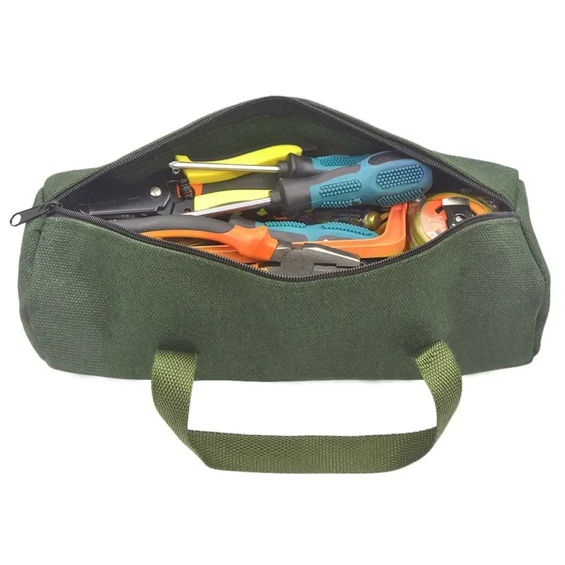 Холщовая чанта за инструменти за електрозахранване, отвертка, клещи, ръчни инструменти за ремонт на преносими чанти-организаторите за съхранение на електроуредите0