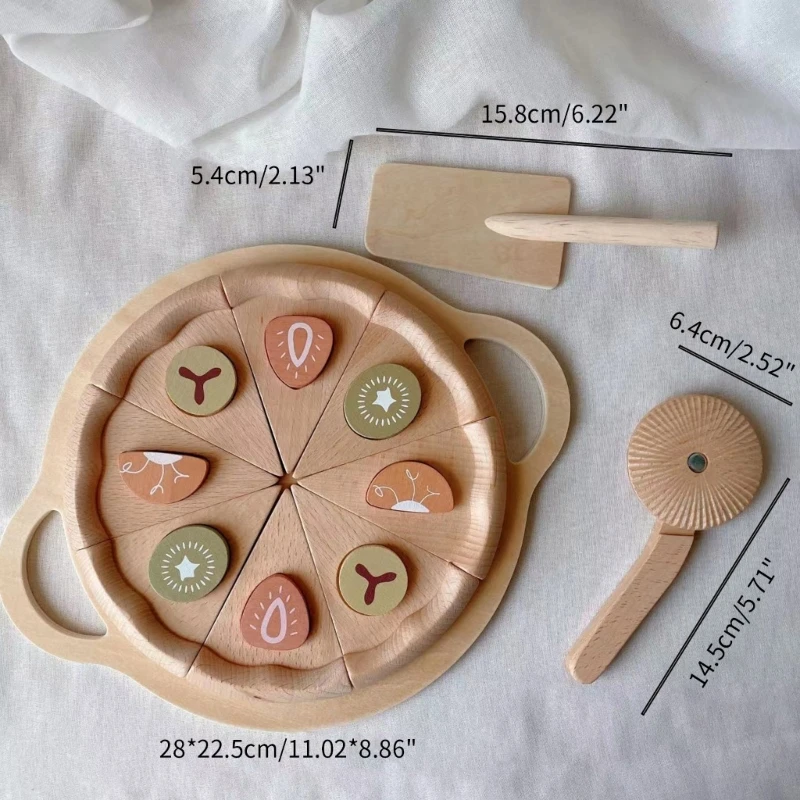Кухненски ролева игра, основана на пица, играчка комплект за рязане, ролева игра за момчета и момичета, играчка на главния готвач5