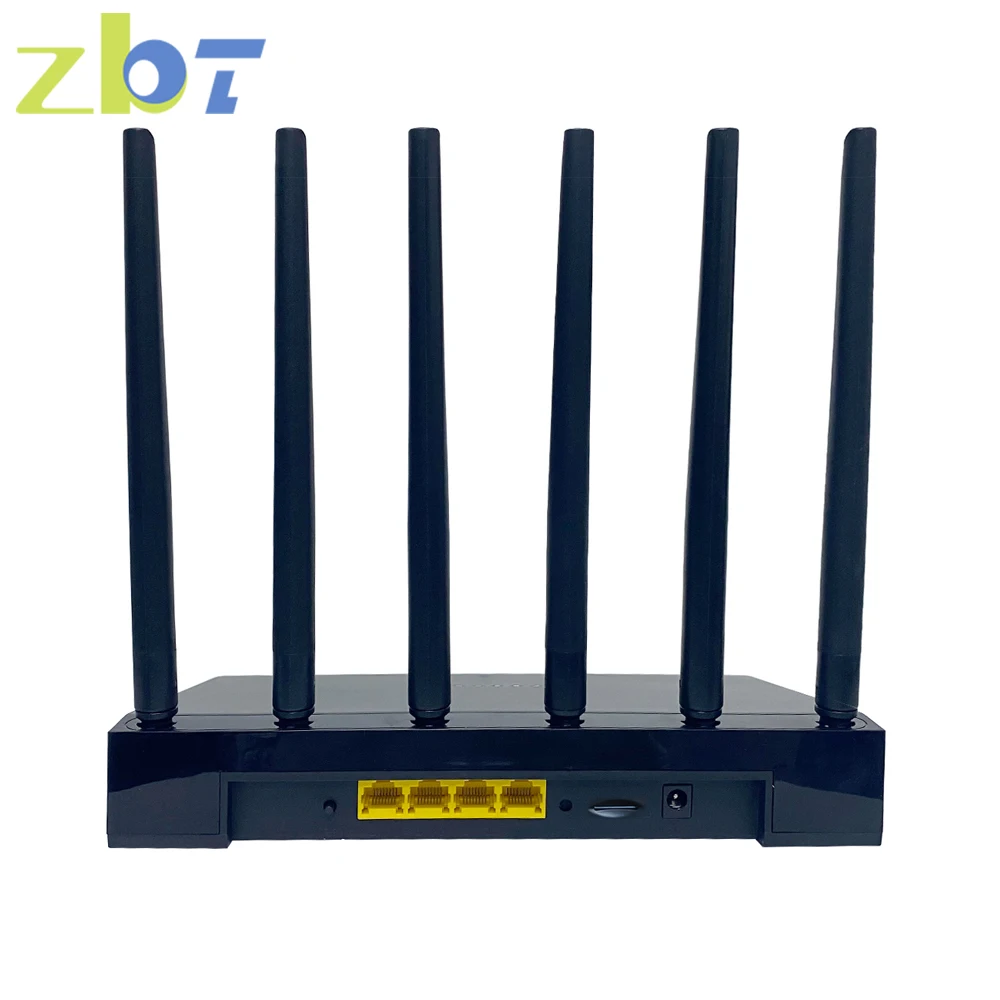 ZBT Openwrt 5G Рутер M. 2 Модем WiFi6 СИМ-карта 1800 Mbit/s 128 MB Флаш памет 256 MB RAM Окото 5,8 Ghz Wifi Антена МУ-MIMO, за 128 Устройства0