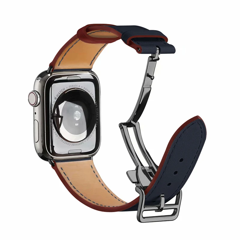 Каишка от естествена кожа За Apple Watch Band 49 мм 45 мм 44 мм 42 мм 41 мм 40 мм Гривна-Маншет с Каишка За iWatch Ultra 8 7 6 5 4 3 SE5