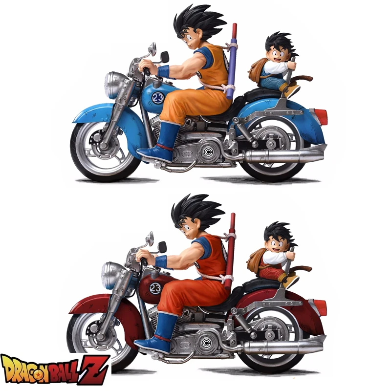 15 см Dragon Ball Мотоциклет son Goku, статуетка Сън Гохана, PVC фигурки, автомобилни декорации, колекция от статуи на GK, играчки, подаръци0