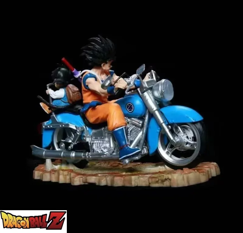 15 см Dragon Ball Мотоциклет son Goku, статуетка Сън Гохана, PVC фигурки, автомобилни декорации, колекция от статуи на GK, играчки, подаръци3