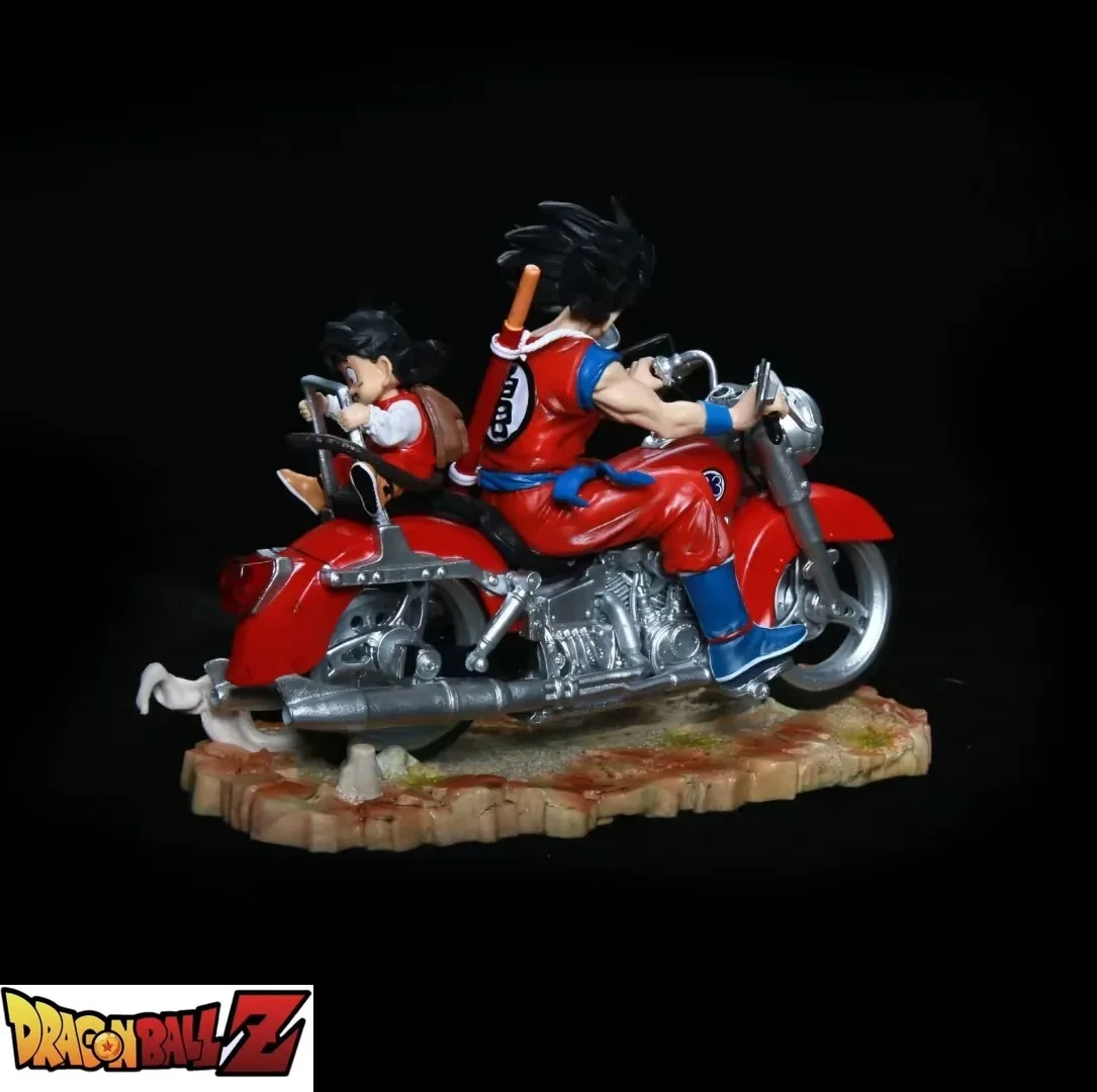 15 см Dragon Ball Мотоциклет son Goku, статуетка Сън Гохана, PVC фигурки, автомобилни декорации, колекция от статуи на GK, играчки, подаръци4