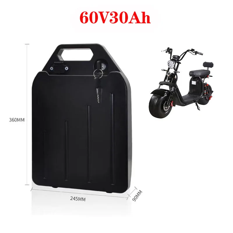 18650 акумулаторна батерия за електрически скутер 60 В 30ah електрически мотор Harley 500 W ~ 1500 W за двухколесного електрически скутер Citycoco + 67.Зарядно устройство 22