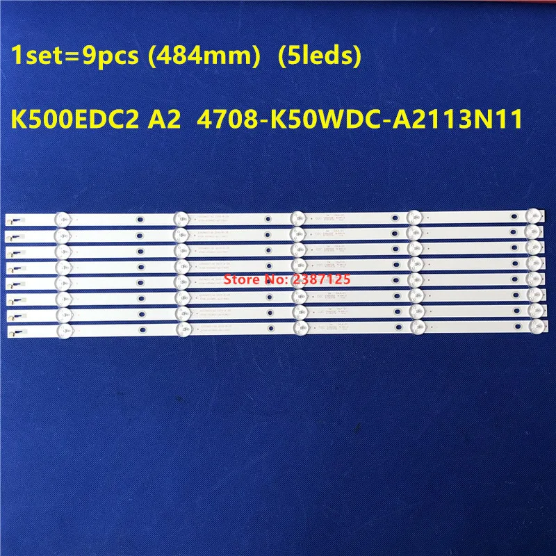 5 компл. led лента за K500WDC2 A2 4708-K50WDC-A2113N11 50USK1810T2 50PUT6023 TF-LED50S51T2SU IM50US820 BM50C14K LB805-DX V1.00