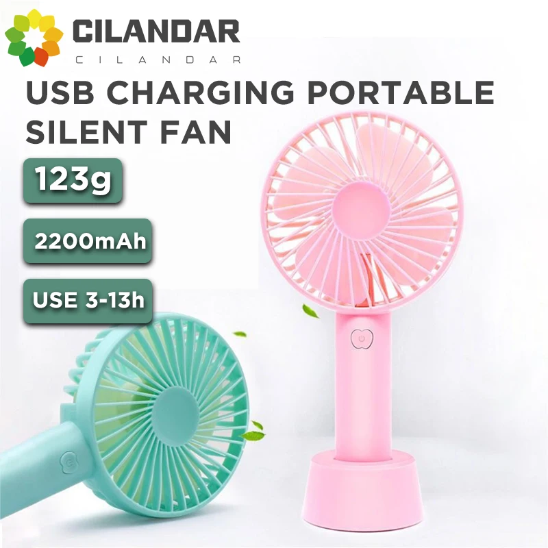 2023 CILANDAR Нови Фенове С USB зареждане на Мини Настолни, Преносими Регулируеми 3 Електрически Вентилатор Леки Тихи Пътни Вентилатори за Охлаждане на открито0