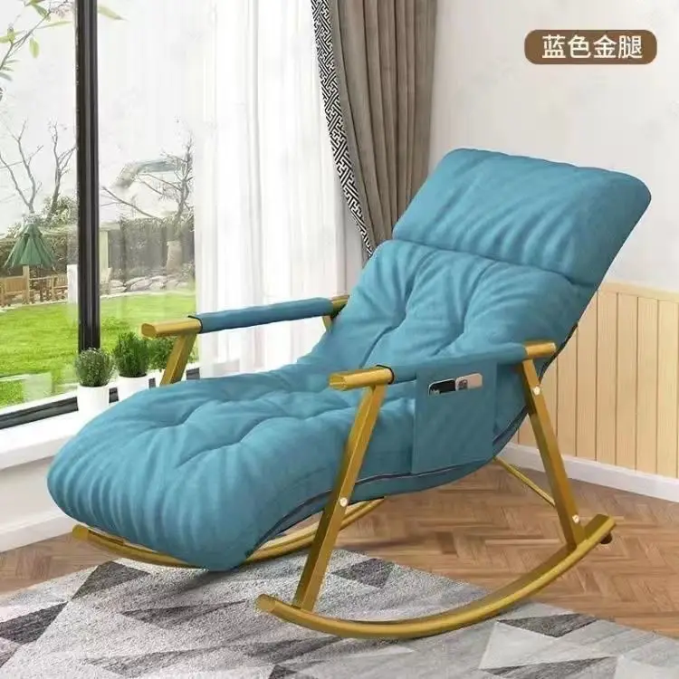 Люлеещ се стол, стол за почивка на балкона, домашен кът за почивка, разтегателен диван, фотьойл за отдих за възрастни, спалня, малка проста онлайн-известния мързелив стол2