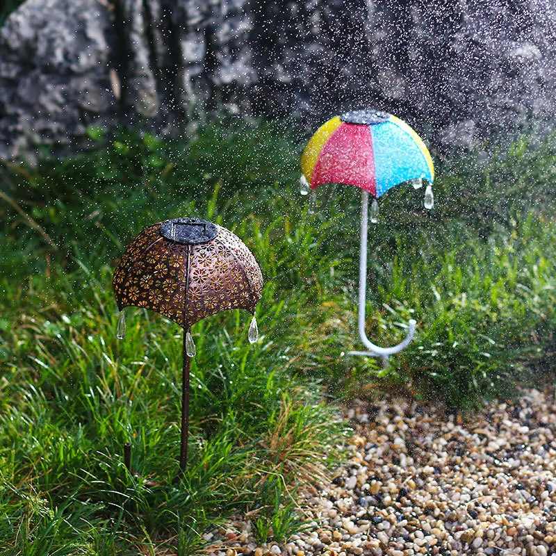 Слънчев уличен градински лампа Art Umbrella Light Водоустойчива IP65 газонный лампа на проектора озеленяване лампа за двора /пътеки3