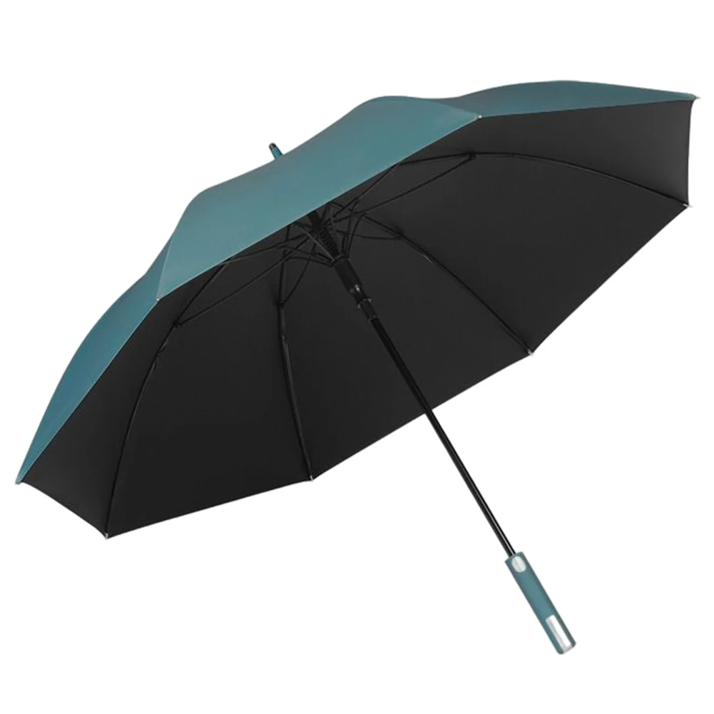 Нови чадъри от дъжд за голф, водоустойчив дълга дръжка за използване на открито, ветрозащитный двоен чадър от влакнести рамка, чадър за голф1