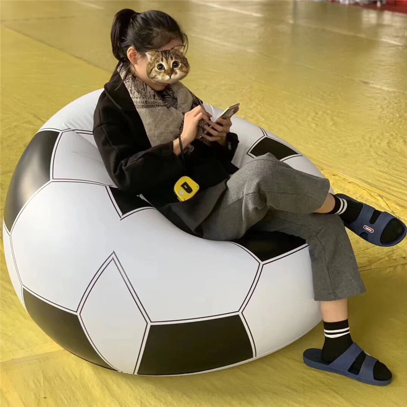 Надуваем футболен разтегателен футболна топка въздушно стол за почивка баскетболно дрънкалка шезлонг Градинска мебел градина Домашен офис1