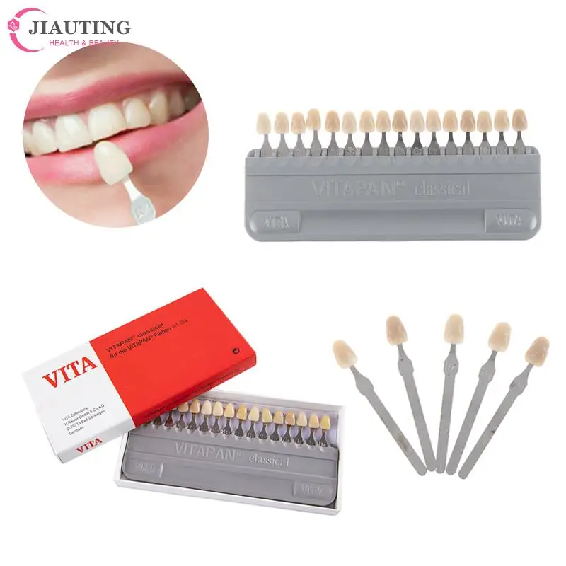 За употреба на продукти за избелване на зъбите Стоматологичен материал Vita 16 цвята Модел на зъба Колориметрическая табела Дизайн на формата на зъба за козметични устройства0
