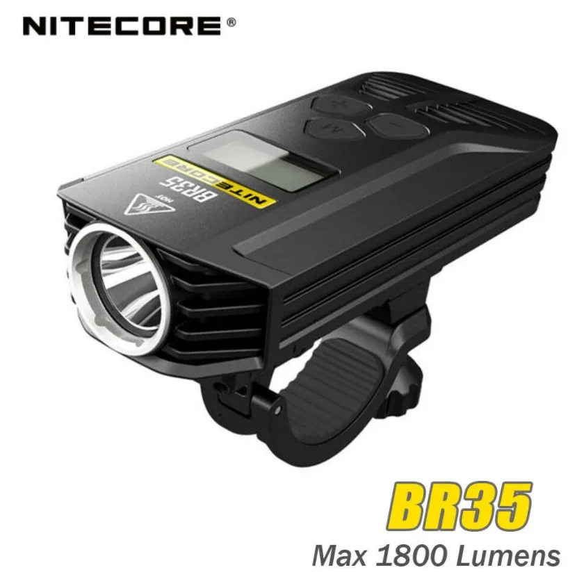 Фенер Nitecore BR35 1800 лумена XML2 U2 OLED дисплей с висока резолюция, вградена батерия, лъч колоездене светлина, Мотор акумулаторна Лампа2