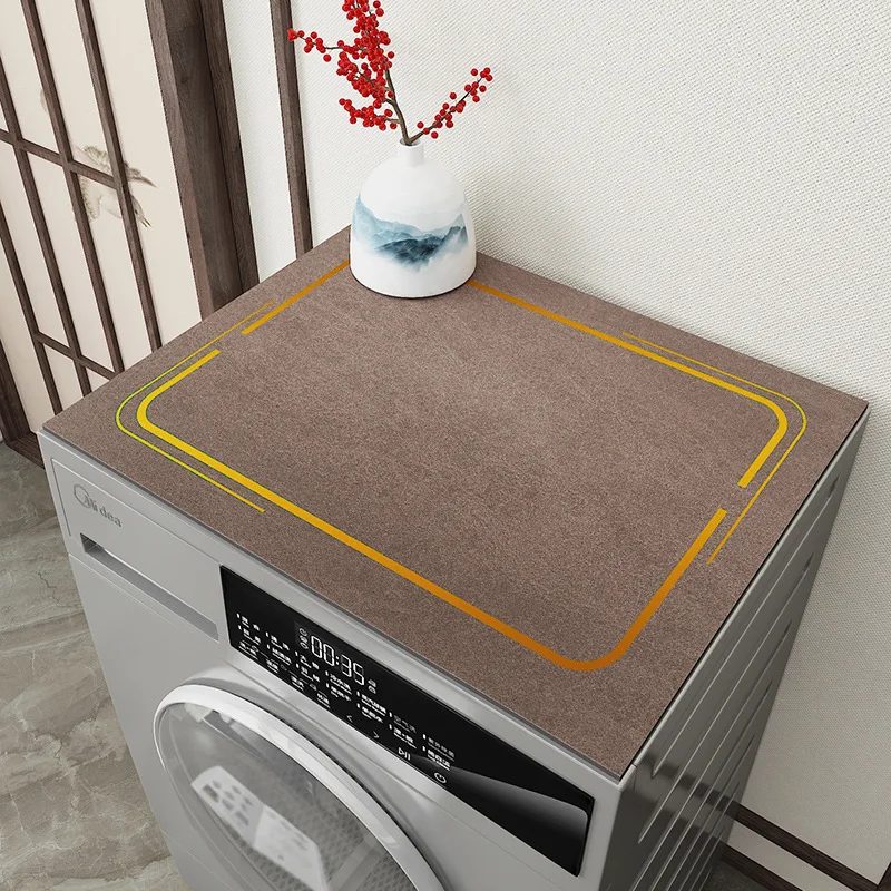 Автоматична барабанная перална машина прахоустойчив калъф Микровълнова хладилник Защитен прахоустойчив калъф Плат-Водоустойчив мат Върховете на седалките3