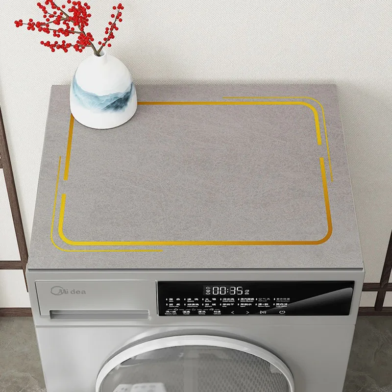 Автоматична барабанная перална машина прахоустойчив калъф Микровълнова хладилник Защитен прахоустойчив калъф Плат-Водоустойчив мат Върховете на седалките4