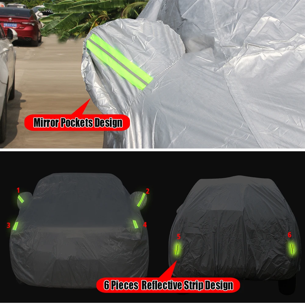 Пълно Покритие на Автомобила на Открито Анти-UV Козирка, Устойчив На Дъжд, Сняг, Прахоустойчив Калъф За Suv Mazda CX-5 CX53