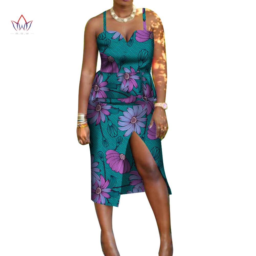 Комплект Прагове от 2 теми, Африкански Дамски Блузи с принтом и Комплекти от Прагове Басейн Riche, Африканска Облекло, Риза с V-образно деколте, Празнична Облекло WY62264