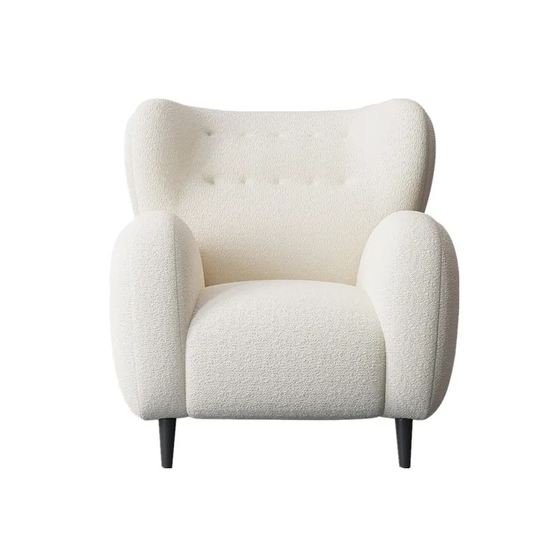 Единична удобен разтегателен диван-фотьойл Nordic Recliner Модерни бели европейски столове за дневна с Луксозна кухненска часова Банкетная мебели Sillon3