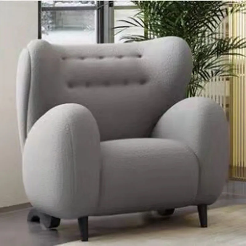 Единична удобен разтегателен диван-фотьойл Nordic Recliner Модерни бели европейски столове за дневна с Луксозна кухненска часова Банкетная мебели Sillon5