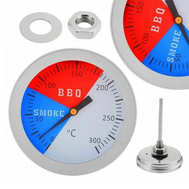 Термометър 300 градуса по Целзий, дим, барбекю, скара, фурна, измерване на температура, тестер, туристически инструменти за печене0