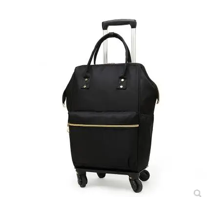 Дамски пътни чанти-колички, дамски чанти за количка, чанта за количка, чанта за ръчен багаж, чанта за количка, водоустойчиви дамски чанти-раници на колела2