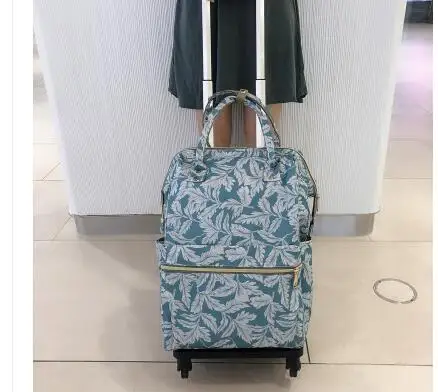 Дамски пътни чанти-колички, дамски чанти за количка, чанта за количка, чанта за ръчен багаж, чанта за количка, водоустойчиви дамски чанти-раници на колела3
