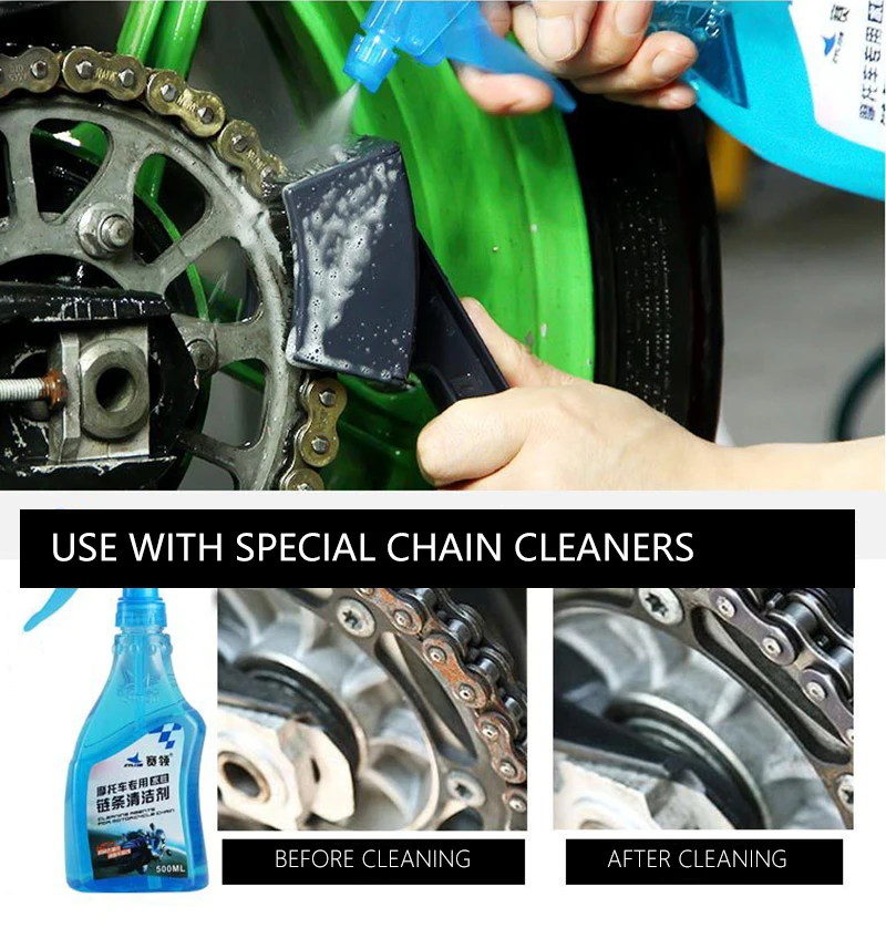 Четка за почистване на велосипед верига, зъбни четка за гръндж, велосипедна мотоциклетът четка, мото-четка за почистване на верига, пералня, уличен чистач, инструмент1