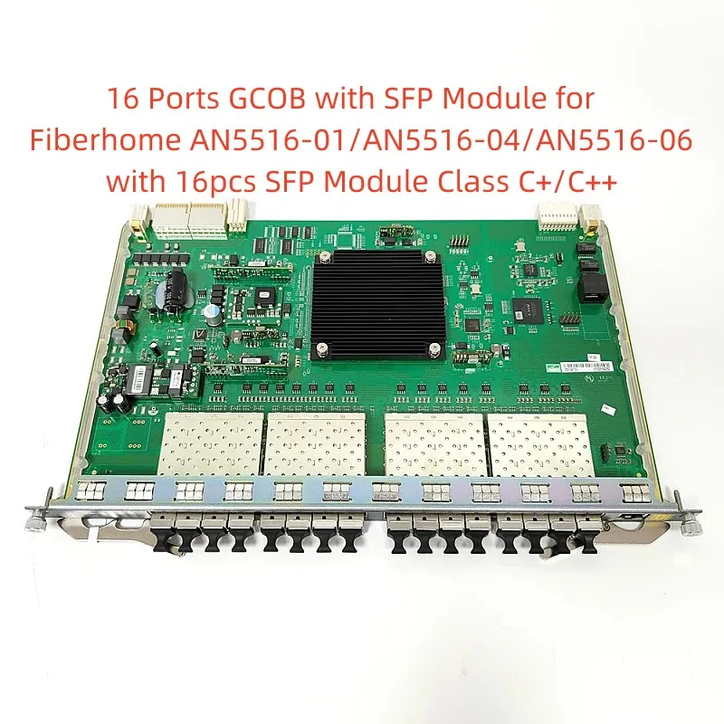 Интерфейс съвет Ser16 пристанища GCOB AN5516-01 OLT GPON с оптичен модул SFP клас C +/C++ за Fiberhome AN5516-04/AN5516-060