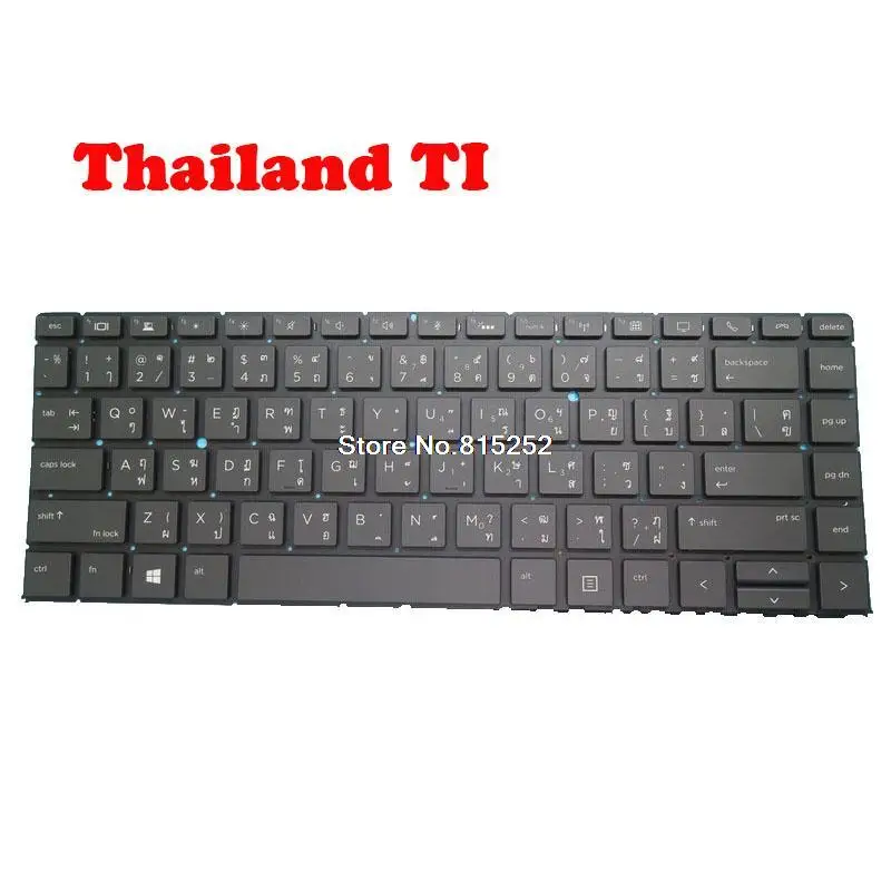 Клавиатура за лаптоп HP EliteBook 1040 G4 Черна С подсветка Белгия BE/RO Румънски/Немски GR / Тайланд TI / Словенски SL0
