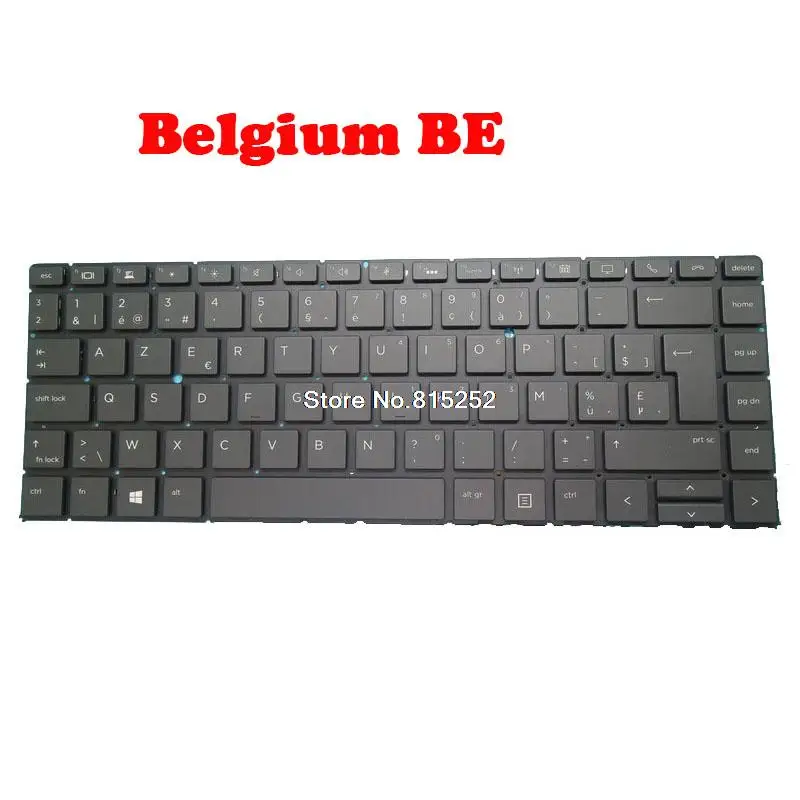 Клавиатура за лаптоп HP EliteBook 1040 G4 Черна С подсветка Белгия BE/RO Румънски/Немски GR / Тайланд TI / Словенски SL2