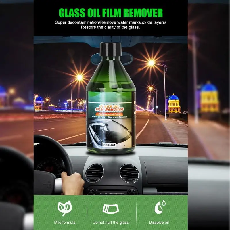 Автоочиститель за стъкла, 260 мл, противотуманное препарат за миене на прозорци на колата, преносими почистващи средства за джипове, спрей за почистване на огледала камиони1