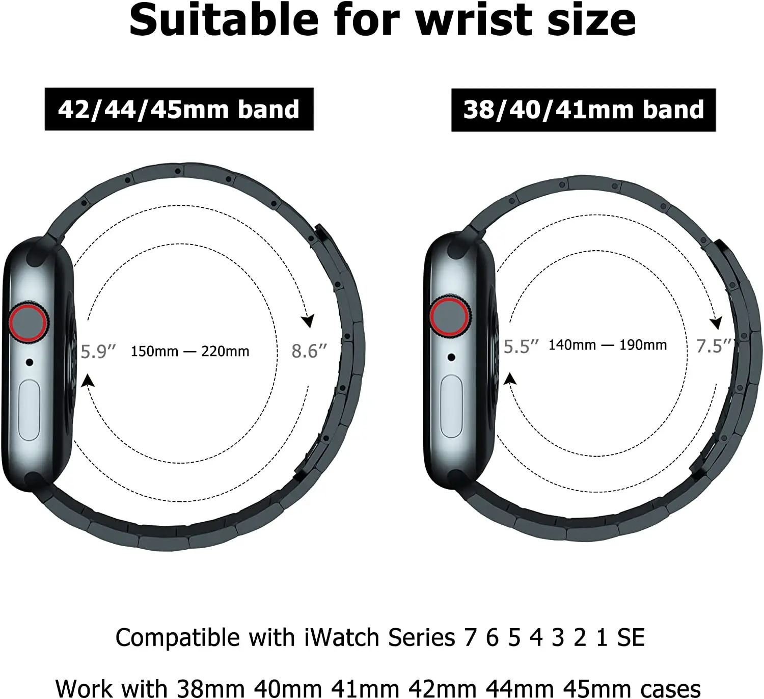 Магнитен Каишка от неръждаема Стомана за Apple Watch Ultra 49 мм 45 мм 44 мм 41 40 mm Метална Регулируема Каишка за iWatch серия SE 8 7 6 5 44