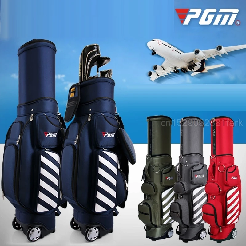 PGM прибиращ голф чанта с колело, патентована стика за голф игрища, твърди чанти, пътни самолетни чанти, опаковане с кодово заключване1