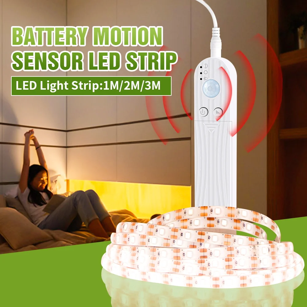 Сензор за движение Led Лента PIR Сензор за Светодиодна Лента USB 5 В 2835 SMD Под Леглото лека нощ САМ Спалня Кухненски Шкаф Умно за Включване/изключване0