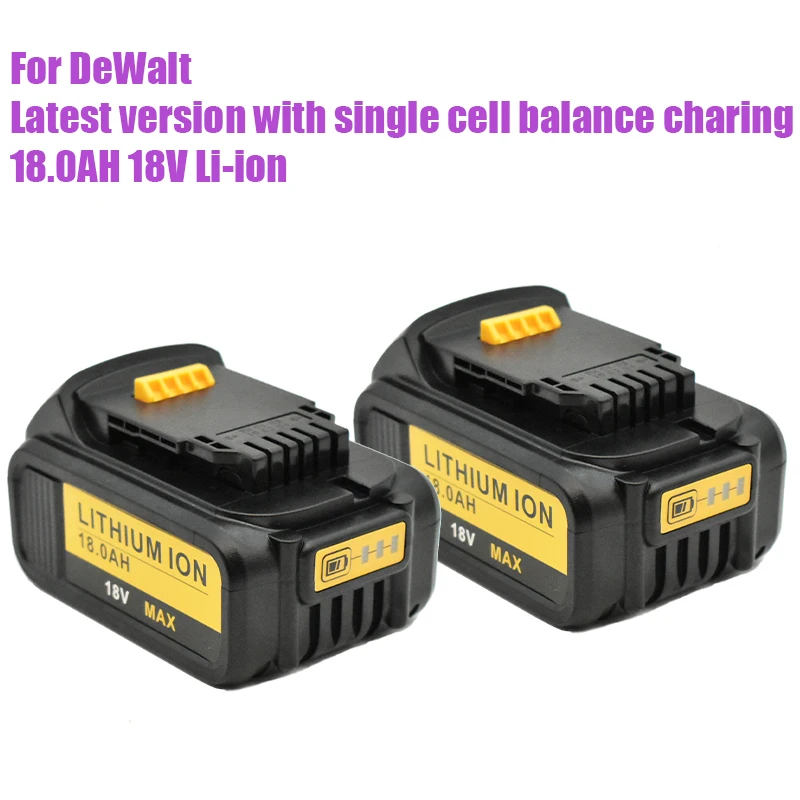Оригинална литиево-йонна батерия 18V 18000mAh DCB180 Акумулаторна Батерия За DEWALT DCB180, DCB181 XJ DCB200, DCB201, DCB201-2, DCB204, DCB200