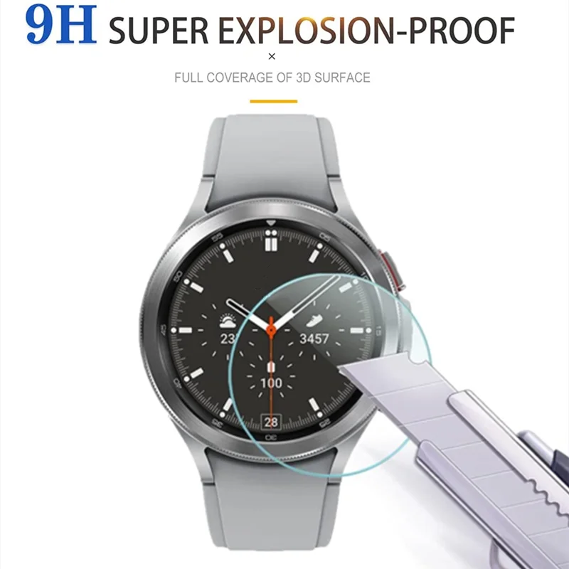 Защитно фолио от закалено стъкло за Samsung Galaxy Watch 6 4 5 Watch 40/44 мм За дисплея на Galaxy Watch6 Pro Watch4 Classic 42 мм и 46 мм2