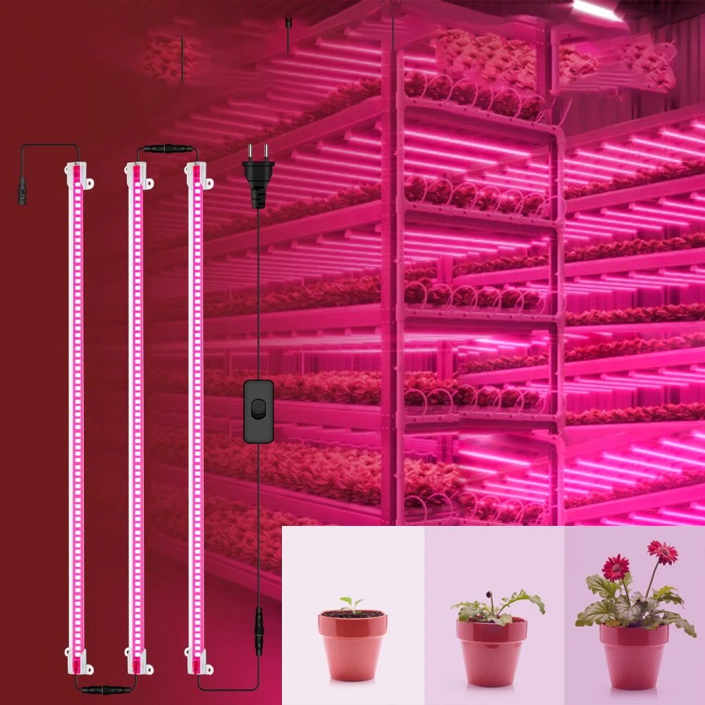 Растенията Пълен Набор от LED цвете Расте палатка скоростна Светлина да расте Оранжерия Фито лампа комплект червен син Отглеждане на Зеленчуци На закрито Лампи за растеж0