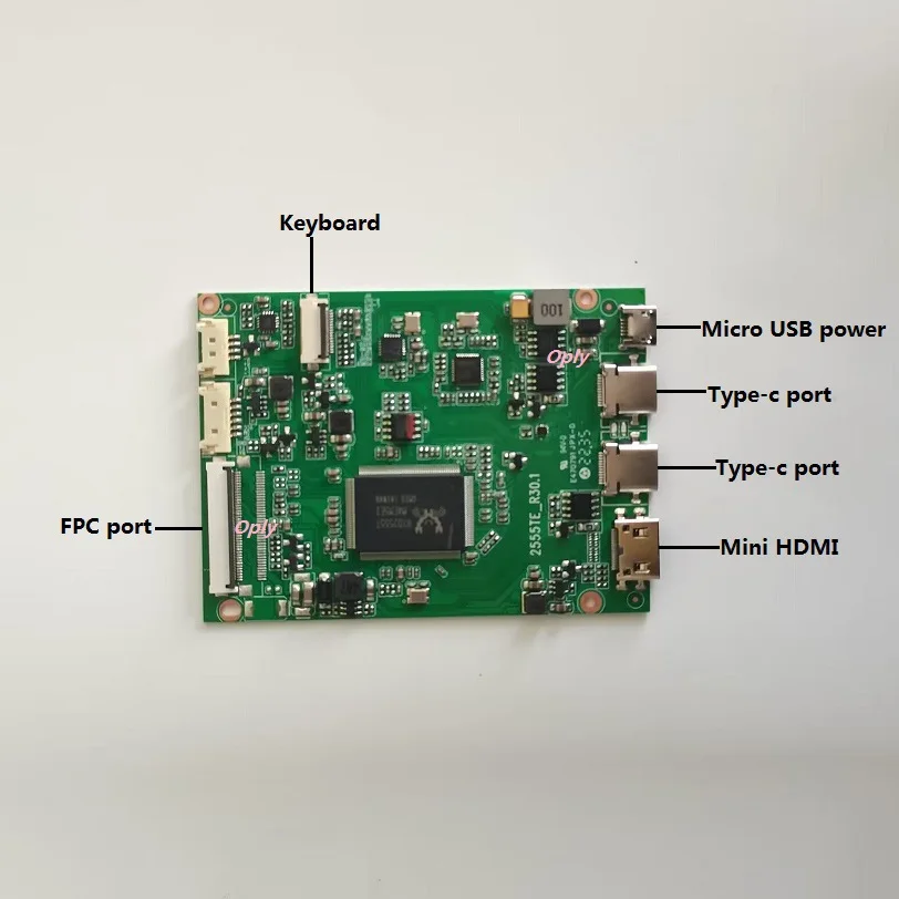 комплект за NV156FHM-T00, NV156FHM-T01, NV156FHM-T03, NV156FHM-T04, а контролер EDP с резолюция 1920X1080, Мини-HDMI-съвместим Type-C Micro USB1